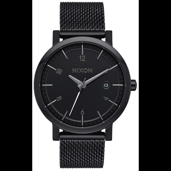 Nixon Accessories - NWT Nixon Unisex The Rollo 38 SS All Black Watch